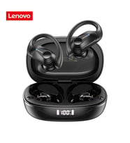 Lenovo ThinkPlus LP75 Kablosuz Şarj Göstergeli Sporcu Bluetooth Kulaklık Siyah