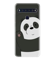 TCL 10L 10 Plus 10SE 20E 20SE 30SE L7 Kılıf Desemli Silikon Hello Panda 1709