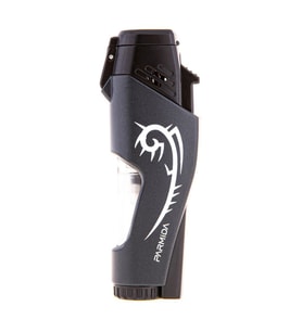 Parmida 2 Torch Pürmüz Siyah Desenli Puro Çakmağı (Karışık)