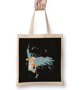 Haikyuu Kourai Hoshiumi Minimalist Bez Çanta Uzun Saplı