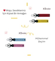Fighter Simgeli, Güce Odaklananlara, Kişisel Yazılı 2’li Anahtarlık, Nar Çiçeği-Gök Mavi