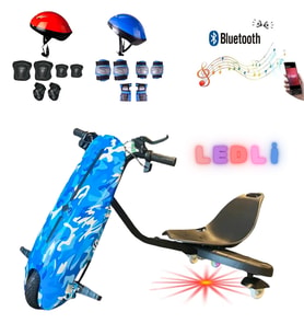 Citymate Drift Car Elektrikli Kaykay Bluetooth Dirift Kar Hoverboard Scooter + Koruma Ekipmanı D03