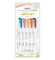 Zebra Mıdlıner Brush Pen 5C-N Set