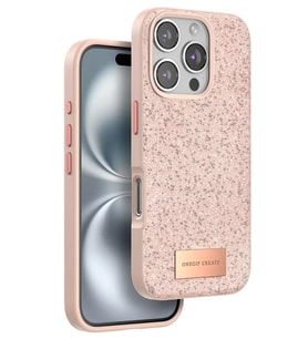 Iphone 16 Bright Simli Kapak - Pembe