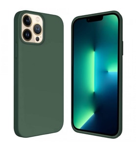 Apple iPhone 14 Pro Max 6.7'' İçi Kadife Silikon Kılıf Haki