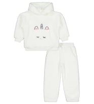 Civil Girls Unicorn Nakışlı 2-5 Yaş Eşofman Takımı - Ekru