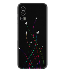 General Mobile GM 23 Kılıf Silikon Desen Özel Seri Line Planet 1736
