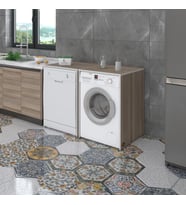 Kenzlife çamaşır&kurutma&bulaşık makinesi dolabı naumkare crd 90*140*60 kapaksız arkalıksız (Karışık)