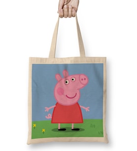 Peppa Pig 06 Bez Çanta Uzun Saplı