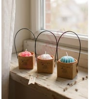 Mumelia Candles Mini Kiremit Saksıda Kaktüs Hediyelik - (15 Adet) El Yapımı %100 Doğal Soya Wax Kokulu Dekoratif Mum