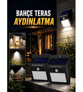 Northcity Solar Lamba Hareket Sensörlü Led Avlu Bahçe Işıklandırma