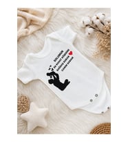Canım Babam Baskılı Beyaz Bebek Body – Baba Bebek Temalı Sevimli Zıbın