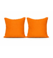 Faralya Life %70 Pamuk %30 Polyester Düz Turuncu 2 li Kırlent Kılıfı 45x45 cm – Dekoratif Koltuk Yastık Kılıfı Modern Salon Dekoru
