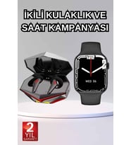 İkili Set Dev Kampanya Ucuz Kulaklık Ucuz Akıllı Saat Gürültü Önleyici Uzun Pil Ömrü