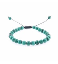 Malahit Doğal Taş Bileklik   - 6mm