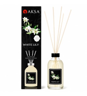 AKSA White Lily Beyaz Zambak Çubuklu Oda Kokusu