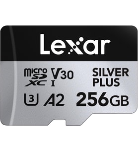 Lexar Silver Plus Micro Sd Kart 256 Gb, 205 Mb/S'Ye Kadar Okuma Hızı, 150 Mb/S Yazma Hızı, Sd Adaptö (Çok Renkli)