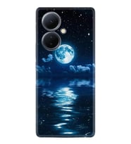 Vivo V29 Lite Kılıf Resimli Desenli Baskılı Silikon Night Moon 1133