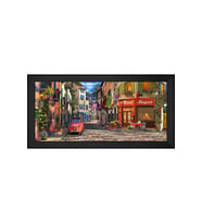 Manzara Temalı Kanvas Tablo 50 x 70 cm Siyah Çerçeve