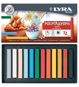 Lyra Polycrayons Soft - Toz Pastel 12 Renk 