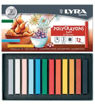 Lyra Polycrayons Soft - Toz Pastel 12 Renk 