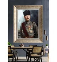 Gümüş Çerçeveli Atatürk Tablo ds325