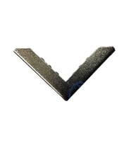 Kitap, Kapak, Menü, Albüm Köşesi, Büyük - 23x40mm, Nikel, 10 Adet