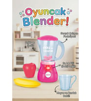 Sesli Işıklı Gerçek Fonksiyonlu Oyuncak Blender Seti Meyve ve Bardak Aksesuarlı