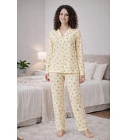 Kadın 0563 Uzun Kol Süet Pijama Takımı