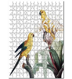 Cakapuzzle Sarı Papağanlar Muhabbeti Görseli Puzzle Yapboz MDF (Ahşap) (120 Parça)