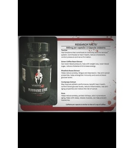 Warrıor Labz Warriors Edge Nootropic 565mg 60 Capsul. Made ın Usa 3557 (Renksiz)