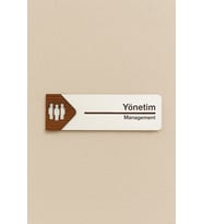 Lucena Yönetim Ofis Oda Kapı İsimliği Yönlendirme Tabelası Levhası Kişiselleştirilebilir