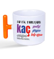 Bu Dik Duruşun Baskılı Kadınlar Günü Turuncu Kulplu T Kupa