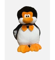 Gran Toys Peluş Papyonlu Penguen - 40CM (Siyah - Beyaz)