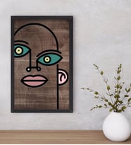 BK Home Picasso Style Dekoratif Ahşap Siyah Çerçeveli Tablo-1