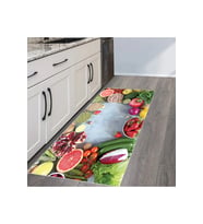 Rovigo Home Dijital Baskı Yıkanabilir Kaymaz Taban Mutfak Halısı RVG2096-SD138 (Kırmızı)
