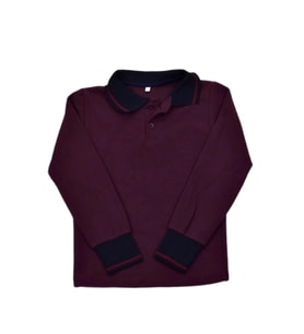 Kolej Polo Yaka Selanik Sweat Mürdüm BGL-ST03897