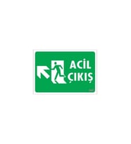 Acil Çıkış Uyarı Levhasi 25X35 Kod: 947