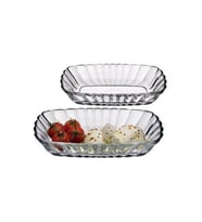 Mezze Çerezlik Kase 2 Adet 157x101 Han-kos-53702 (Şeffaf)