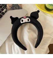 Sanrio Kuromi Tasarımlı Peluş Taç Siyah