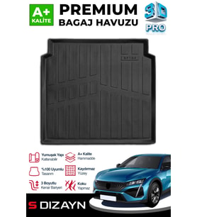 Drs Tuning Peugeot 408 3D Pro Bagaj Havuzu 2023 Üzeri A+ Kalite