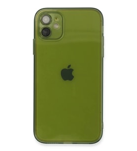 Newface Apple iPhone 12 Kılıf Fly Lens Silikon - Yeşil