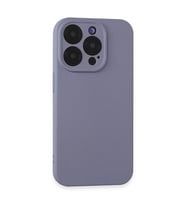 Apple İphone 15 Pro Max Kılıf Nano İçi Kadife Silikon - Lila
