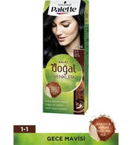 Palette Natural Doğal Renkler Saç Boyası 1-1 Gece Mavisi