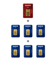 Nadir Gold 24 Ayar 20 Gram Külçe Altın (1 Adet 5 Gram Külçe Altın + 6 Adet 2,5 Gram Külçe Altın )