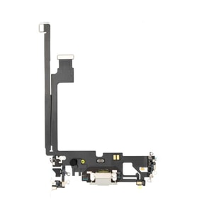 iPhone 12 Pro Max Şarj Soketi Mikrofon Filmi Flex Beyaz Renk