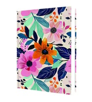 DEFFTER 64954-9 SPRING 2025 / FLOWERS 14X20 SERT KAPAK ÇİZGİLİ DEFTER 96 YP.