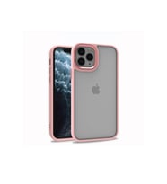 Apple iPhone 11 Pro Max Uyumlu Kılıf Zore Flora Kapak (Rose Gold Altın)