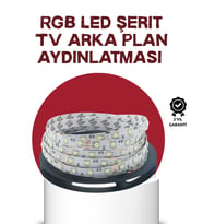 Kendinden Yapışkanlı LED Şerit Televizyon Aydınlatması 2mt