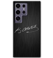 Galaxy S24 Ultra Kılıf HD Desen Baskılı Kılıf - İmza Atatürk